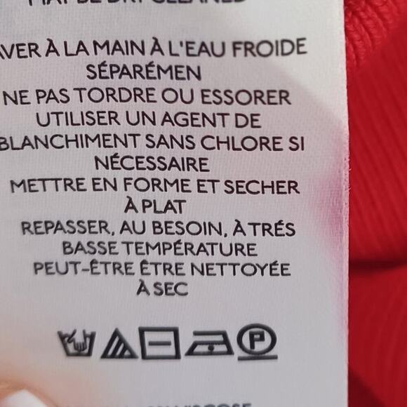 Maeve Anthropologie Ribbed Tube Dress Red Midi Halter S - Picture 15 of 15